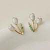 1 Pair Simple Style Flower Plating Alloy Gold Plated Ear Studs