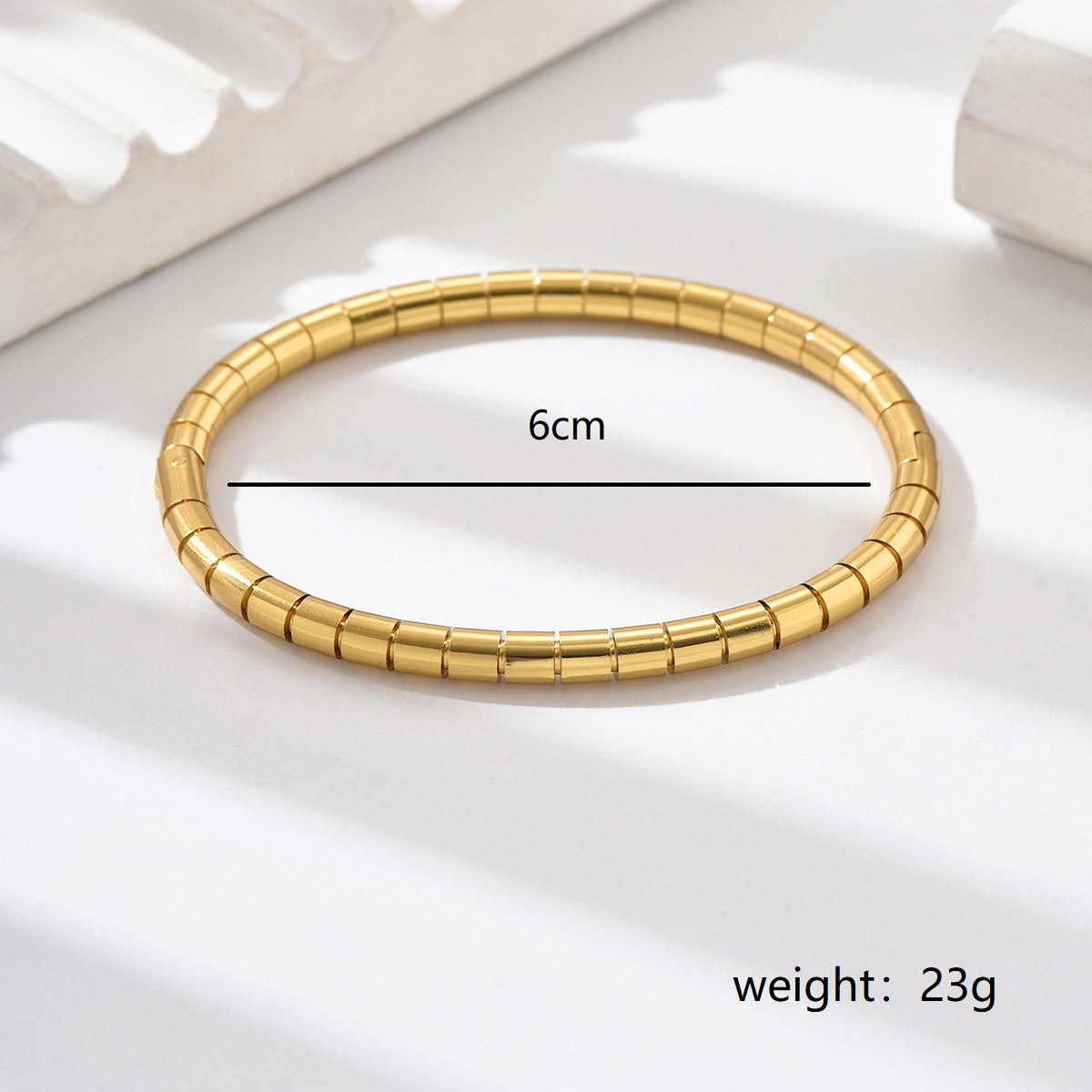 Stainless Steel Modern Style Simple Style Solid Color Solid Color Bangle