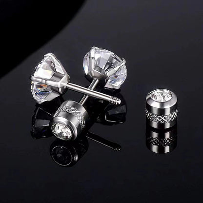 2 Pieces Simple Style Solid Color Hollow Out Inlay Stainless Steel Zircon