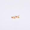 1 Pair Simple Style Star Inlay Stainless Steel Zircon Gold Plated Ear Studs