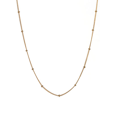 Casual Simple Style Solid Color Stainless Steel 18k Gold Plated Necklace