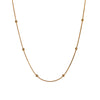 Casual Simple Style Solid Color Stainless Steel 18k Gold Plated Necklace