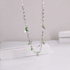 Titanium Steel Simple Style Geometric Plating Inlay Natural Stone Double Layer Necklaces