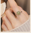 Wholesale Simple Style Classic Style Color Block White Copper Inlay Gem Rings