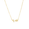 Copper Gold Plated Simple Style Classic Style Flower Plating Pendant Necklace