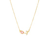 Copper Gold Plated Simple Style Classic Style Flower Plating Pendant Necklace