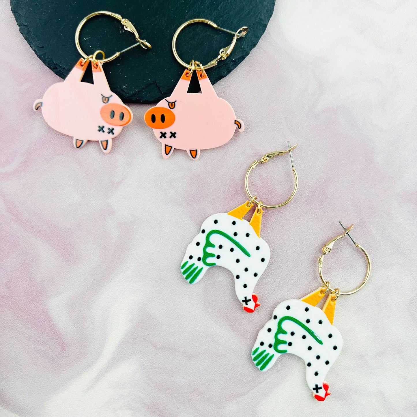 1 Pair Cartoon Style Cute Animal Arylic Drop Earrings