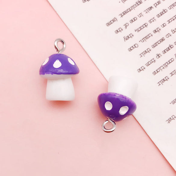 1 Piece Resin Star Heart Shape Grape Pendant