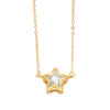 Copper Simple Style Star Plating Inlay Zircon Pendant Necklace