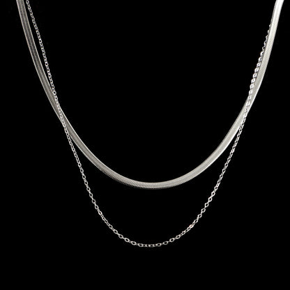 Stainless Steel Simple Style Geometric Solid Color Necklace