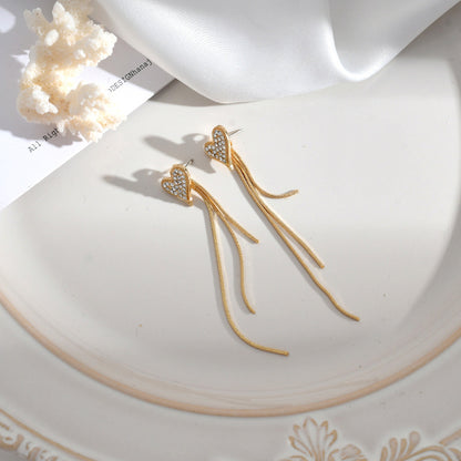 1 Pair Elegant Simple Style Flower Butterfly Alloy Drop Earrings Ear Studs