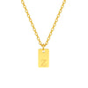 Stainless Steel 18K Gold Plated IG Style Letter Pendant Necklace