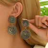 1 Pair Retro Exaggerated Lion Alloy Zinc Drop Earrings