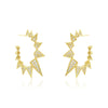 1 Pair Casual Rock Rhombus Copper Ear Studs