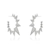 1 Pair Casual Rock Rhombus Copper Ear Studs