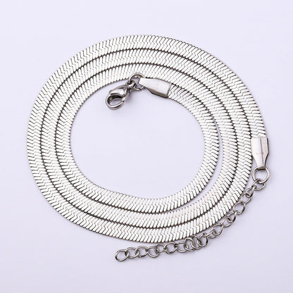 Titanium Steel Casual Hip-Hop Geometric Plating Necklace