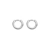 1 Pair Basic Round Handmade Copper Copper White Gold Plated Hoop Earrings