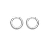 1 Pair Basic Round Handmade Copper Copper White Gold Plated Hoop Earrings