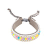 Sweet Cross Devil's Eye Color Block Arylic Alloy Polyester Beaded Women's Bracelets