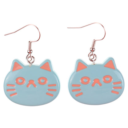 1 Pair Cartoon Style Cute Cat Fish Plastic Drop Earrings