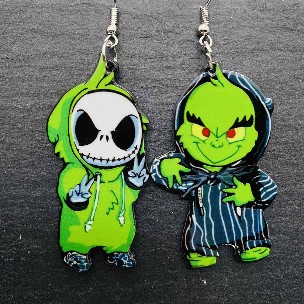 1 Pair Vacation Cartoon Character Arylic Earrings