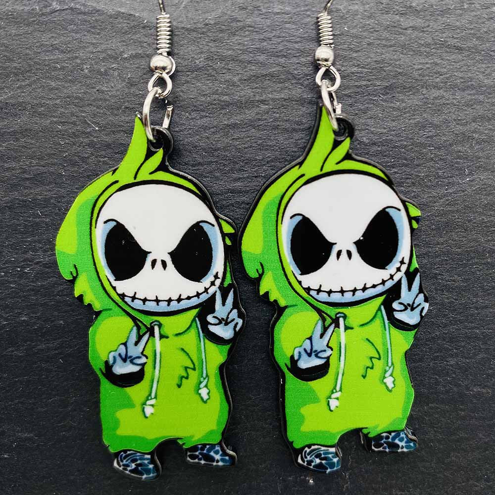 1 Pair Vacation Cartoon Character Arylic Earrings