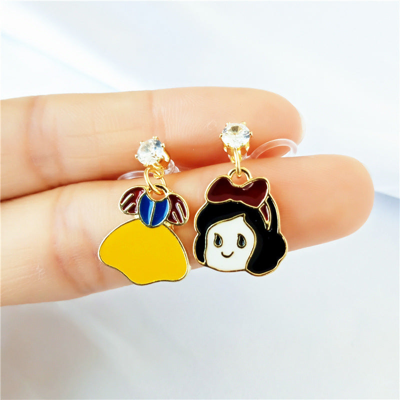 Cute Cartoon Alloy Earrings Stainless Steel Earrings