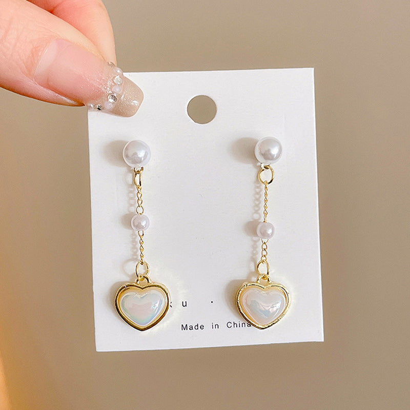 Fashion Bow Knot Alloy Plating Inlay Artificial Gemstones Pearl Women's Drop Earrings 1 Pair