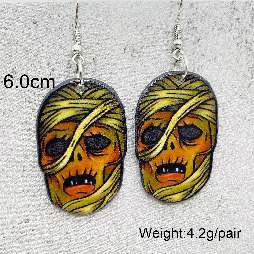 1 Pair Vacation Cartoon Character Arylic Earrings