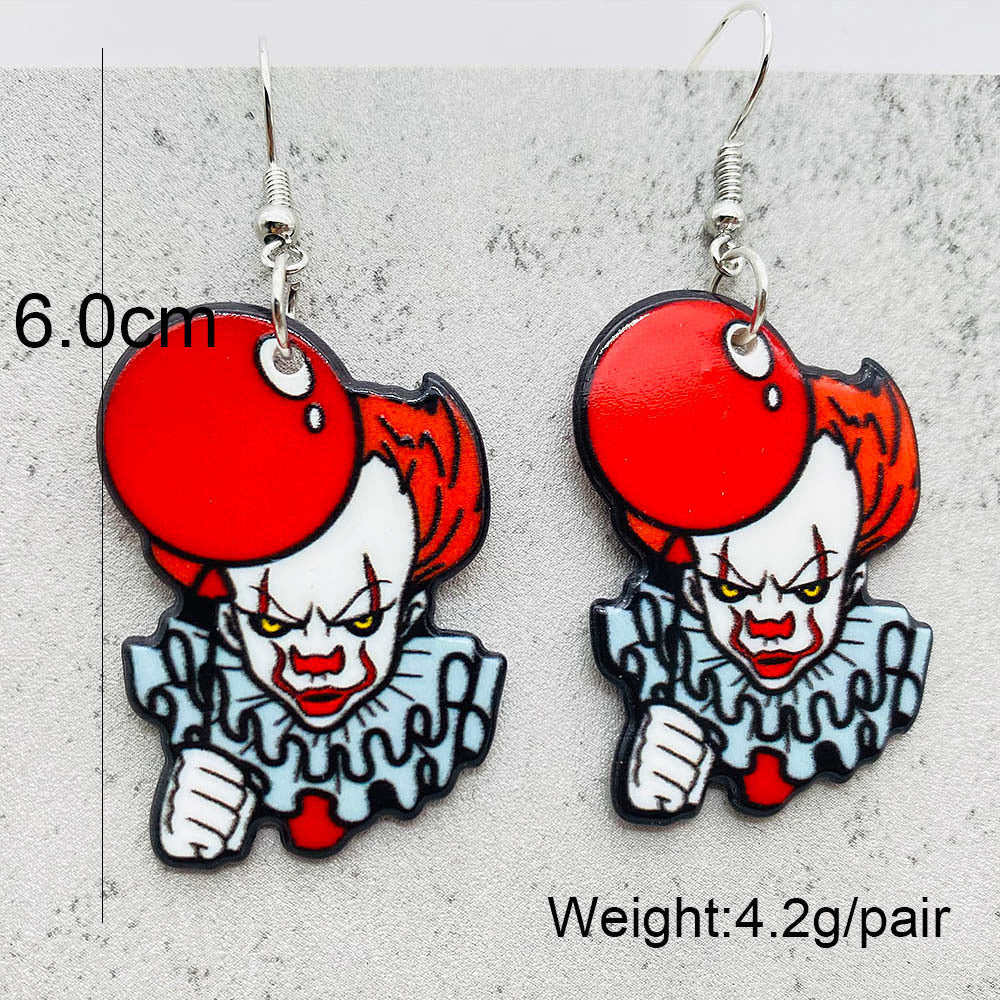 1 Pair Vacation Cartoon Character Arylic Earrings