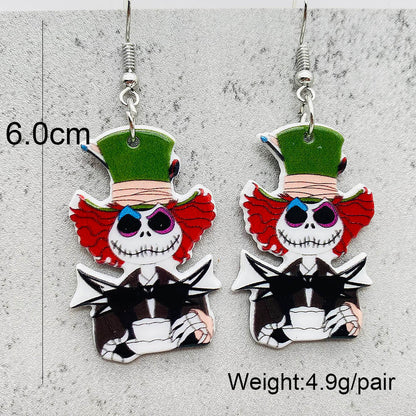 1 Pair Vacation Cartoon Character Arylic Earrings