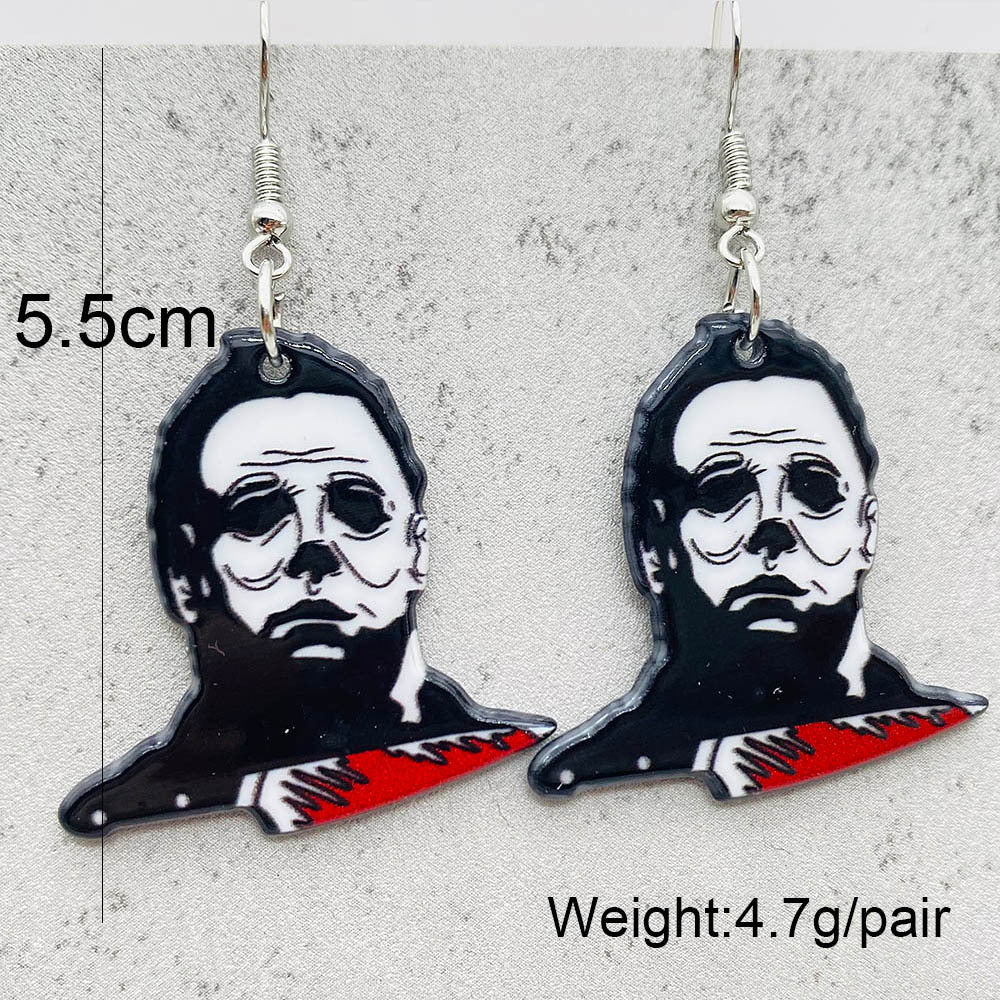 1 Pair Vacation Cartoon Character Arylic Earrings