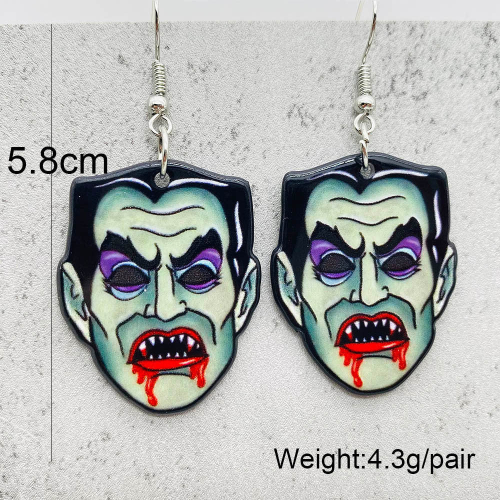 1 Pair Vacation Cartoon Character Arylic Earrings