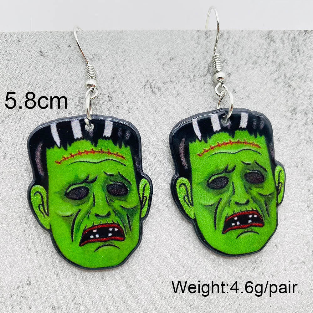 1 Pair Vacation Cartoon Character Arylic Earrings