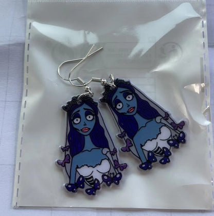 1 Pair Vacation Cartoon Character Arylic Earrings