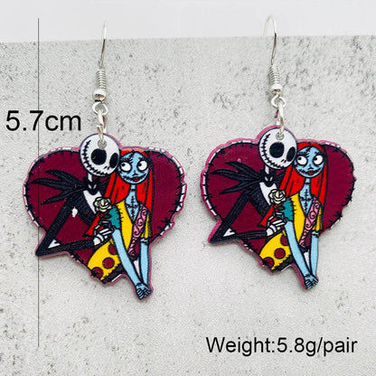 1 Pair Vacation Cartoon Character Arylic Earrings