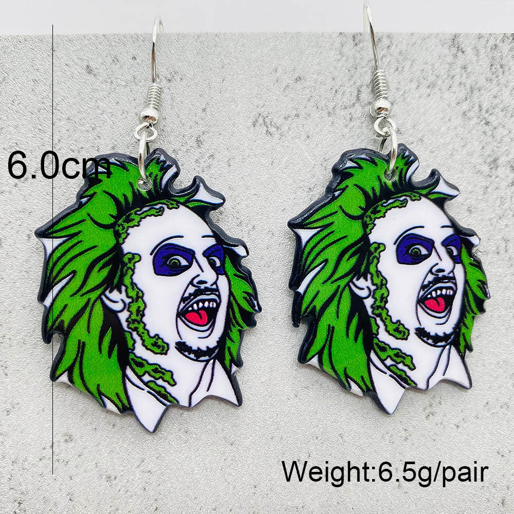 1 Pair Vacation Cartoon Character Arylic Earrings