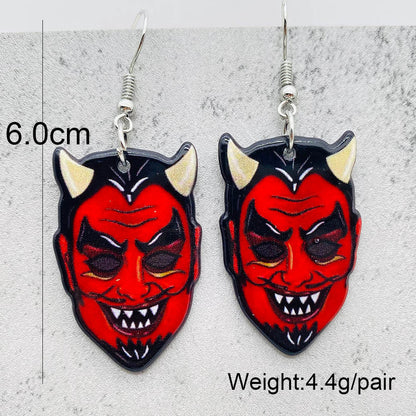 1 Pair Vacation Cartoon Character Arylic Earrings