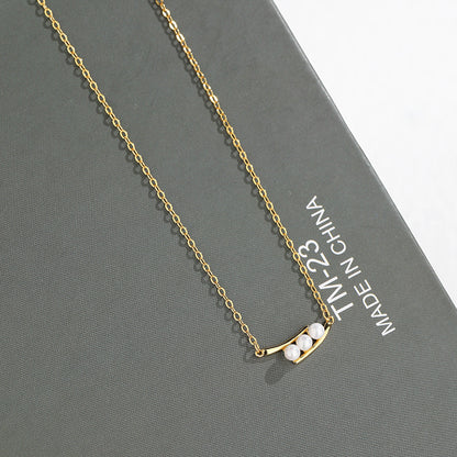 Sterling Silver Simple Style Geometric Plating Pendant Necklace