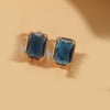 1 Pair Simple Style Square Inlay Copper Zircon 14K Gold Plated Earrings