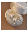 1 Pair Elegant Glam Cute Round Handmade Inlay Copper Pearl K Gold Plated Ear Cuffs