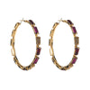 1 Pair Simple Style Classic Style Round Inlay Alloy Rhinestones Gold Plated Earrings