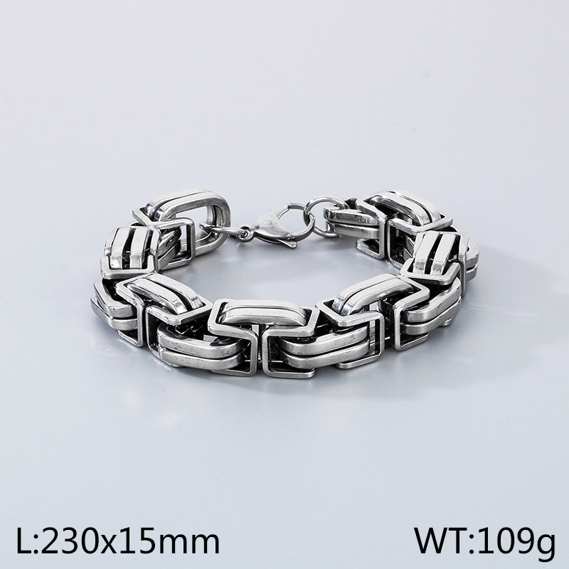 Titanium Steel Simple Style Solid Color Bracelets Necklace