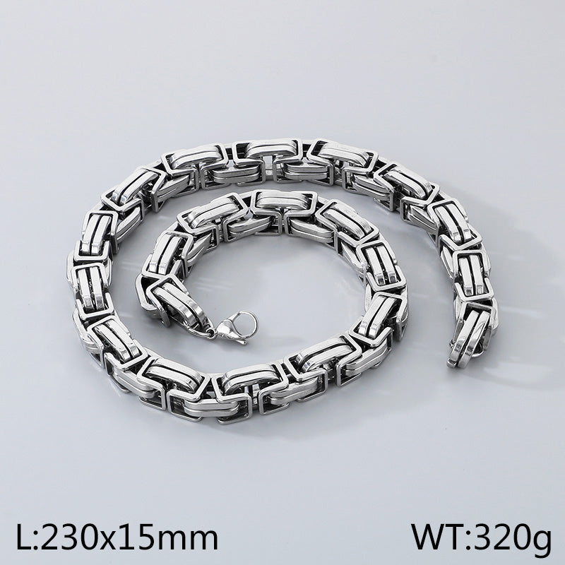 Titanium Steel Simple Style Solid Color Bracelets Necklace