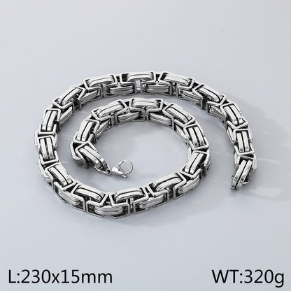 Titanium Steel Simple Style Solid Color Bracelets Necklace