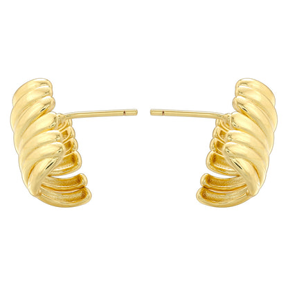 1 Pair Casual Simple Style Geometric Copper 18K Gold Plated Ear Studs