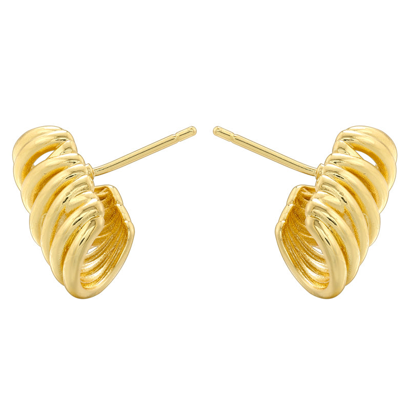 1 Pair Casual Simple Style Geometric Copper 18K Gold Plated Ear Studs