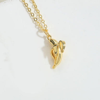 Copper 14K Gold Plated Vintage Style Simple Style Commute Fruit Enamel Pendant Necklace