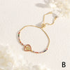 Copper 18K Gold Plated IG Style Simple Style Commute Lips Gesture Heart Shape Inlay Zircon Bracelets