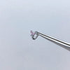 1 Piece Simple Style Leaf Heart Shape Crown Inlay Copper Zircon Ear Studs